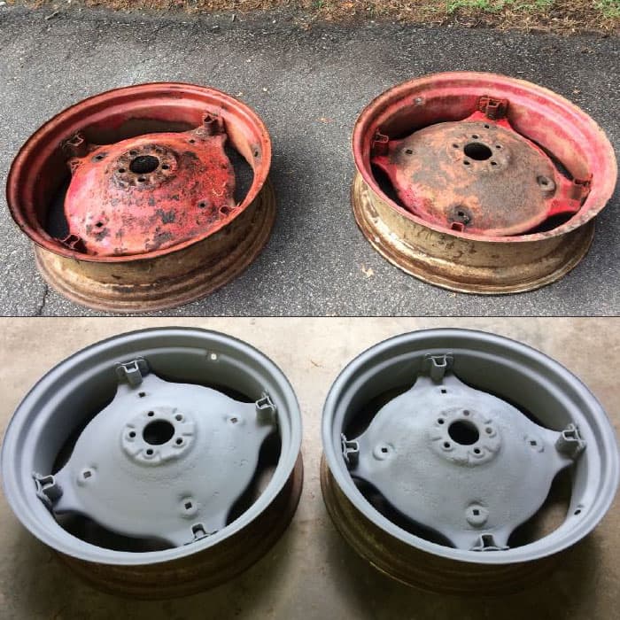 Automotive dust-free media blasting and surface restoration project by M&V Mobile Eco-Blast (project 8)
