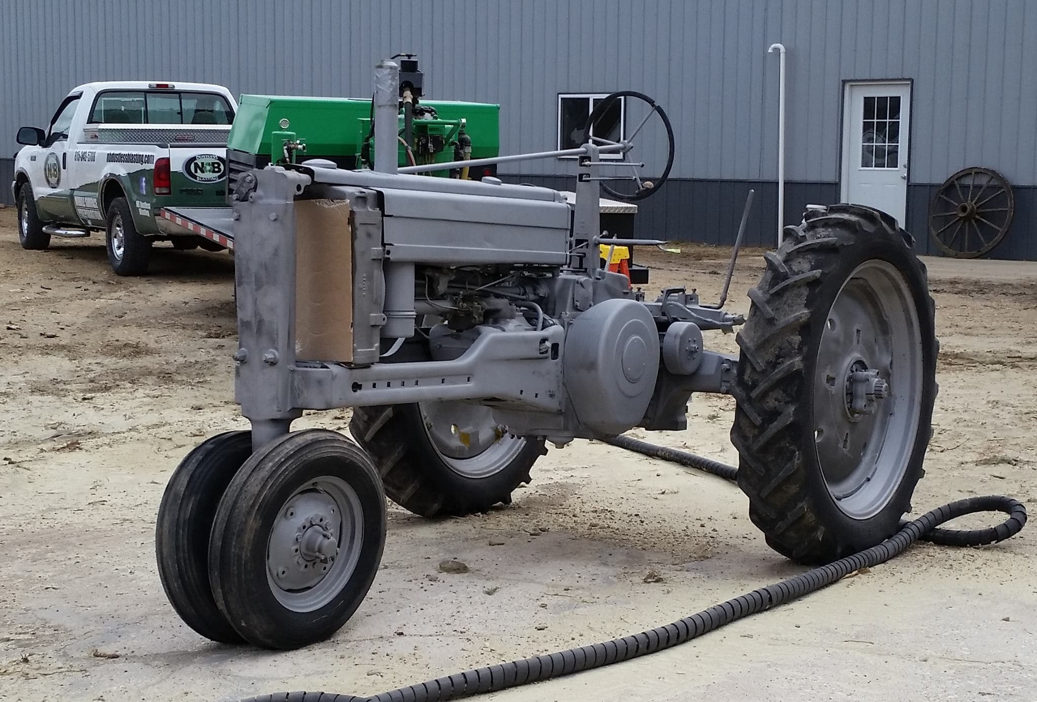 Industrial dust-free media blasting and surface restoration project by M&V Mobile Eco-Blast (project 8)