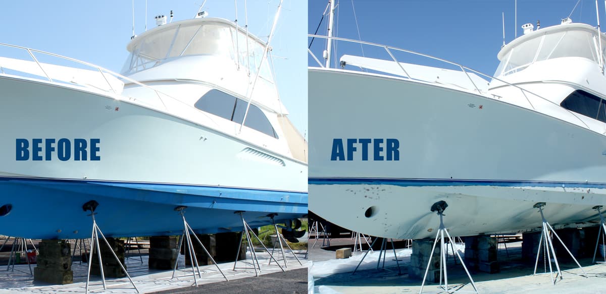 Marine dust-free media blasting and surface restoration project by M&V Mobile Eco-Blast (project 8)